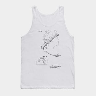 Portable Hair Dryer Vintage Patent Hand Drawing Tank Top